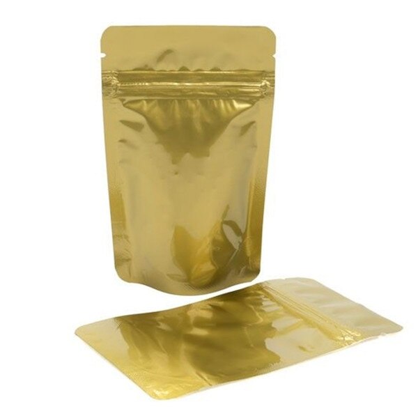 3 x 5 Stand Up Pouch - Metallic Gol